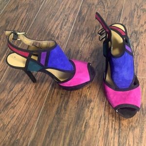 Nine West suede pumps